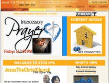 Tablet Screenshot of jesusthechristchurchnyc.com